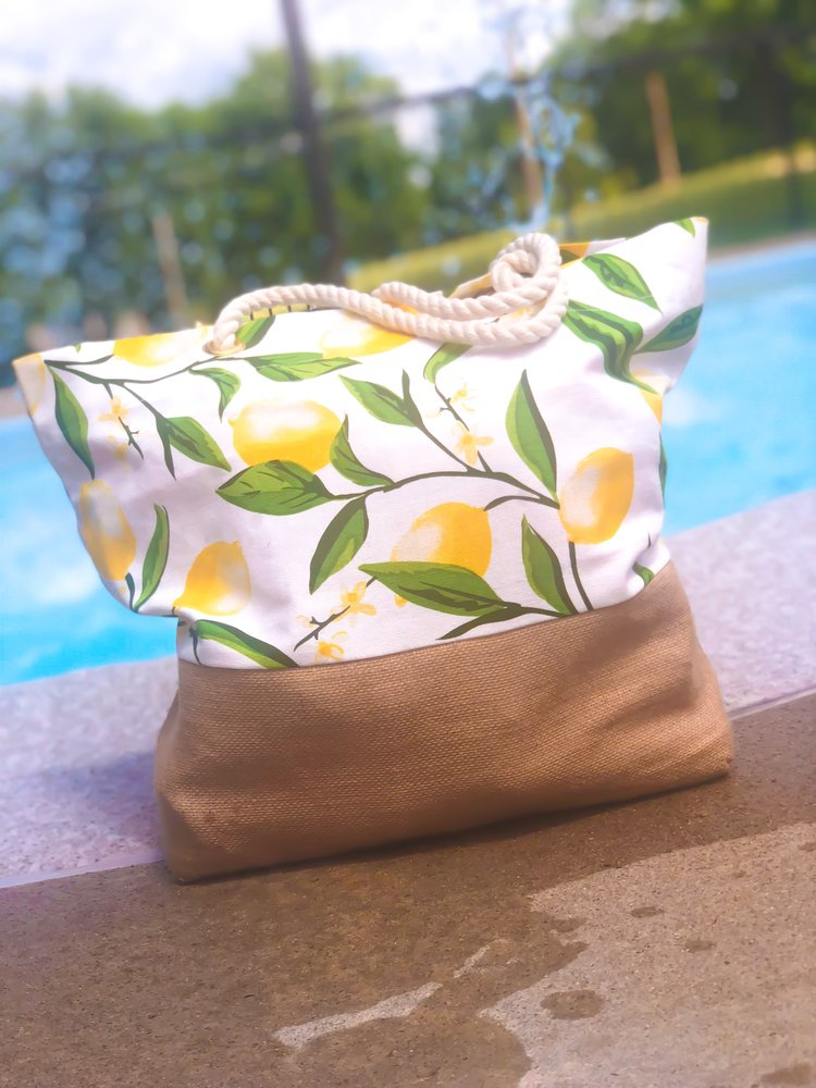 Lemon Bliss Cotton Tote